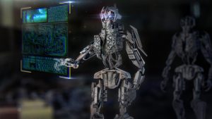 スマートチャットを送るロボット