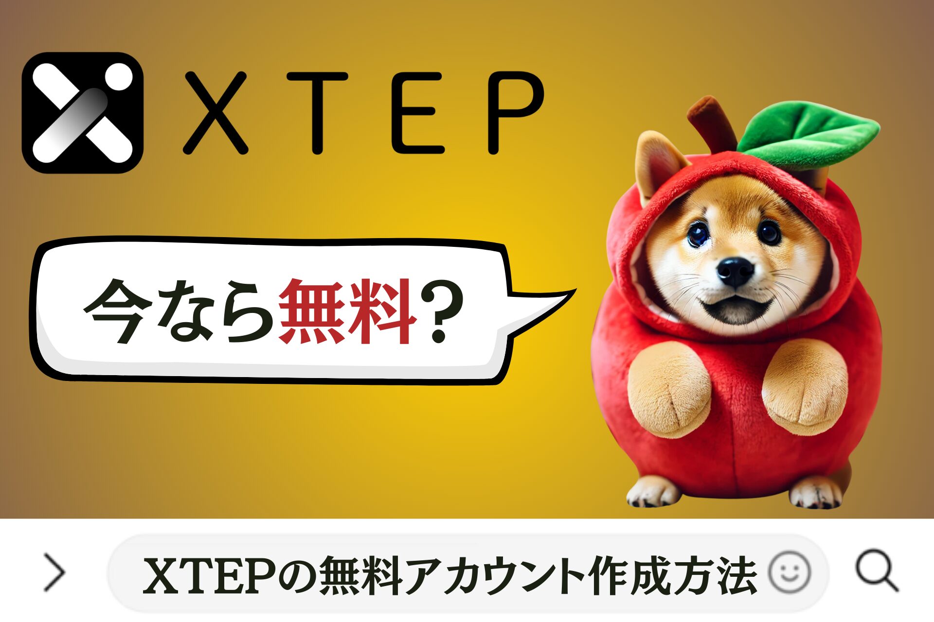 今なら無料？XTEP(エックステップ)の無料アカウント作成方法